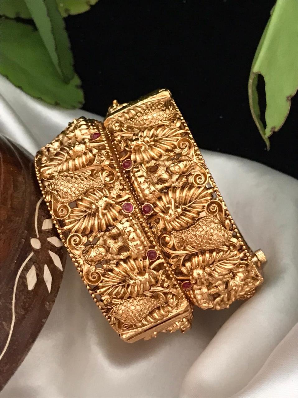 CZ Matte Finish Kada Bangles D499652D