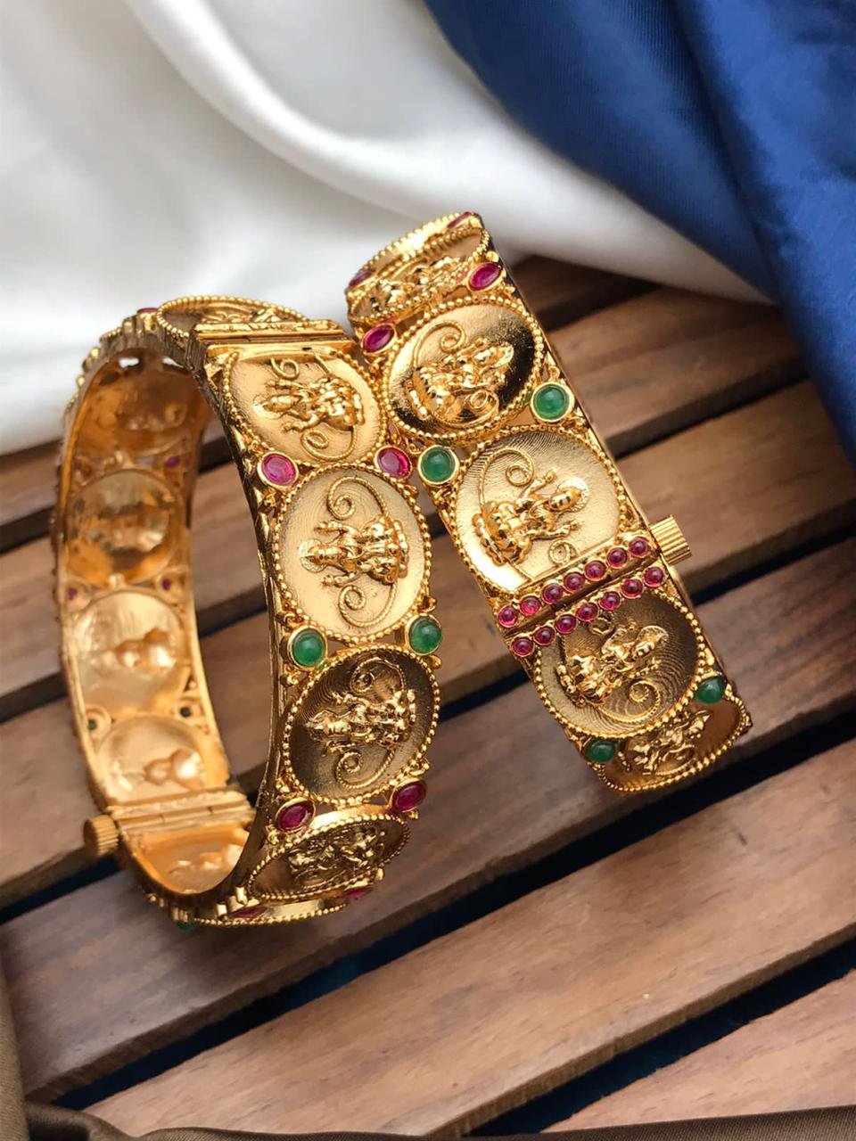 CZ Matte Finish Kada Bangles D499652D