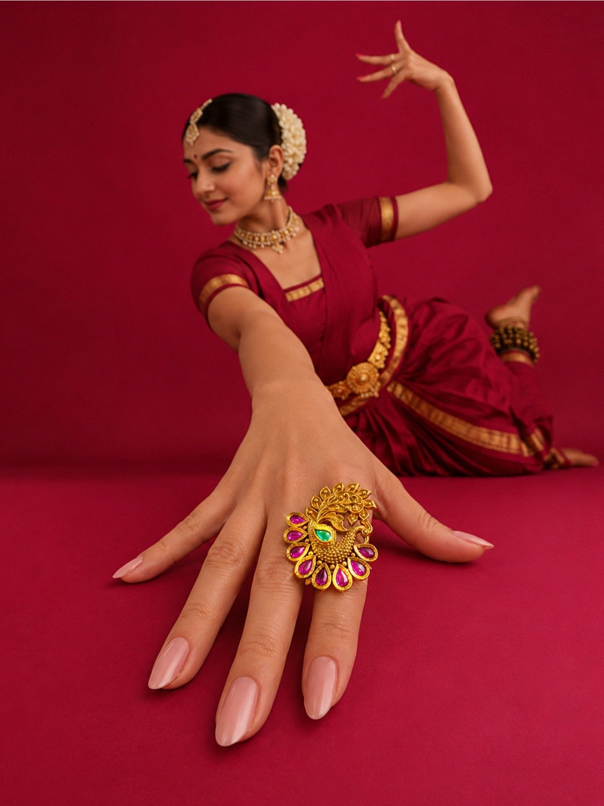 CZ Matte Finish Kada Bangles D499652D