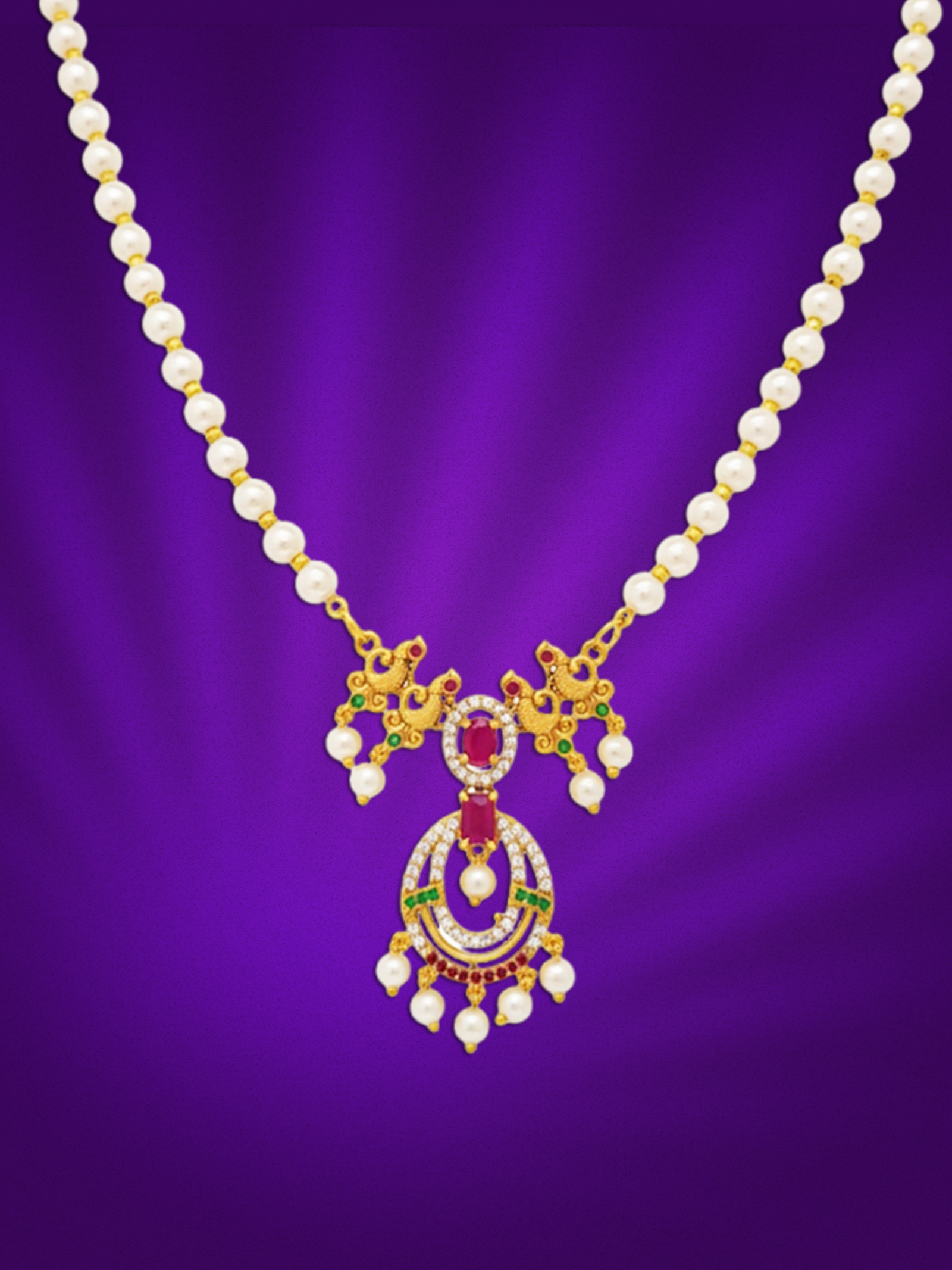 CZ Matte Finish Kada Bangles D499652D