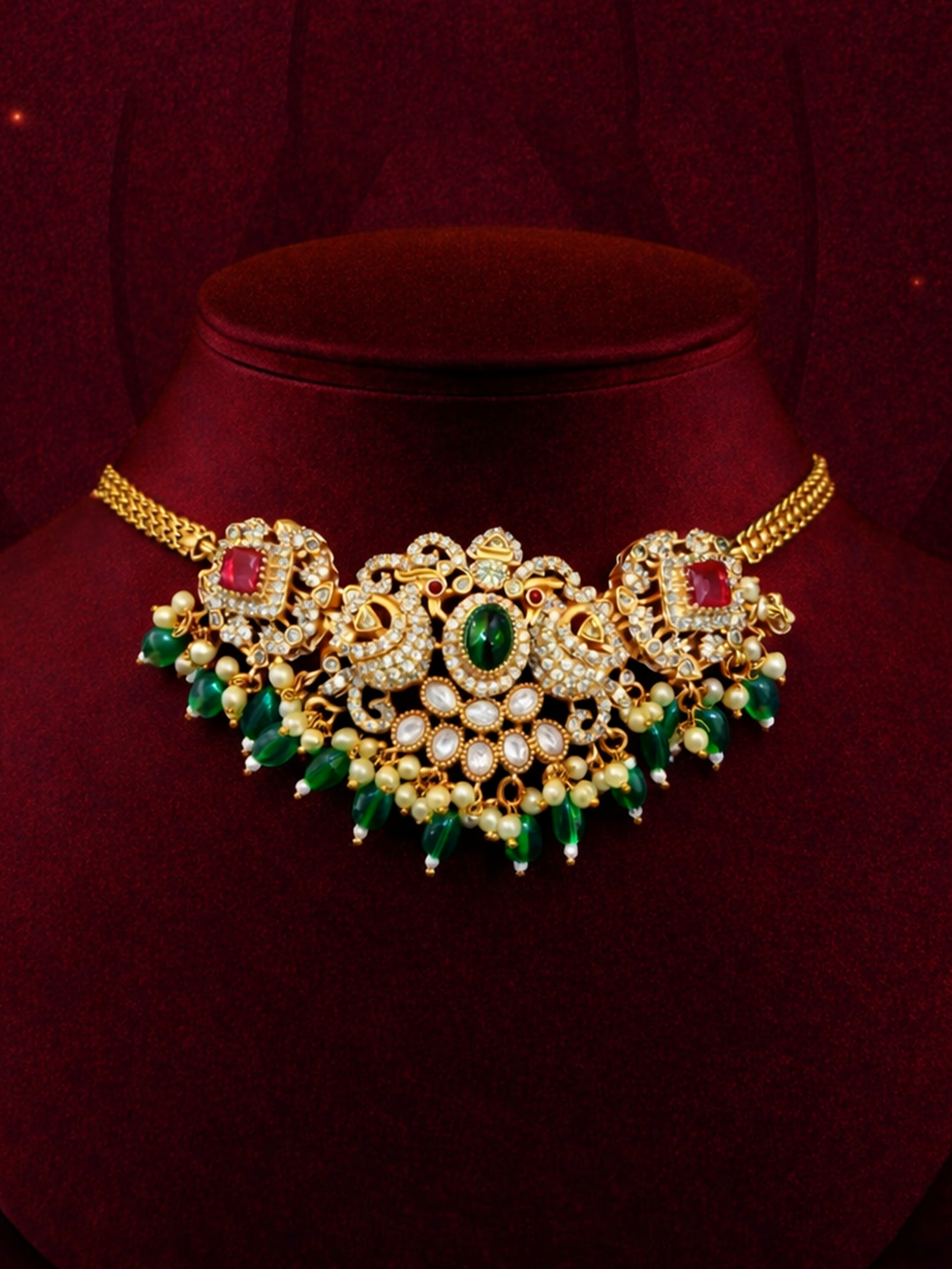 CZ Matte Finish Kada Bangles D499652D