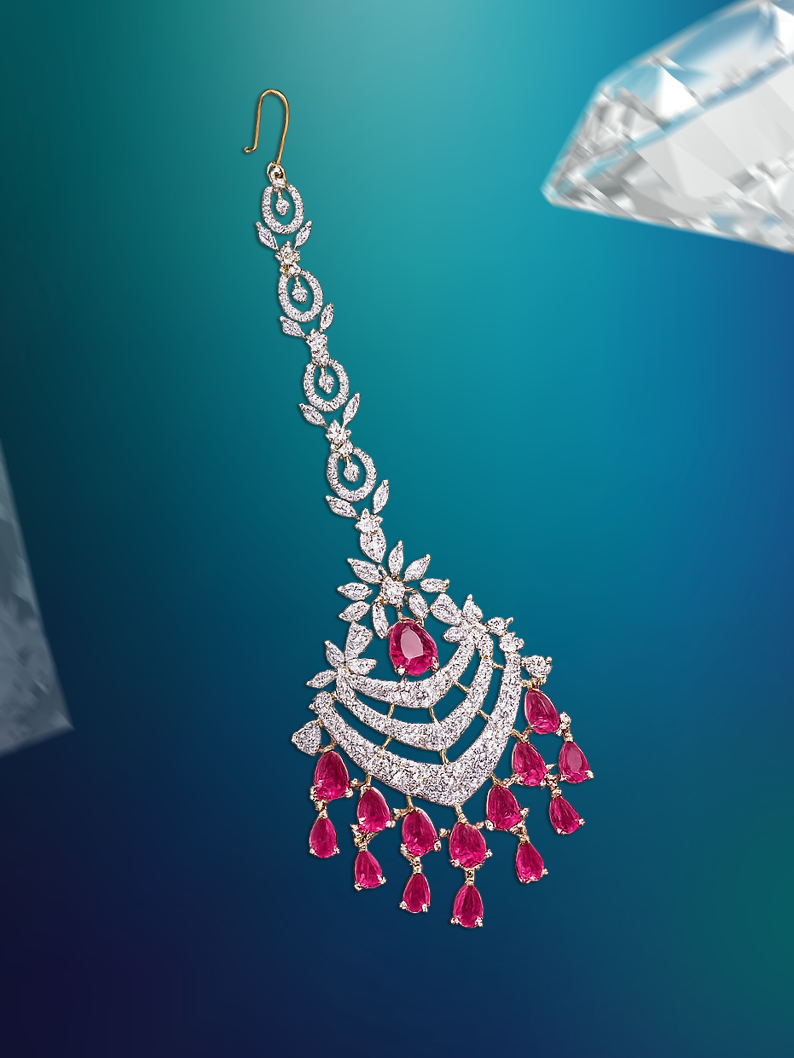 CZ Matte Finish Kada Bangles D499652D