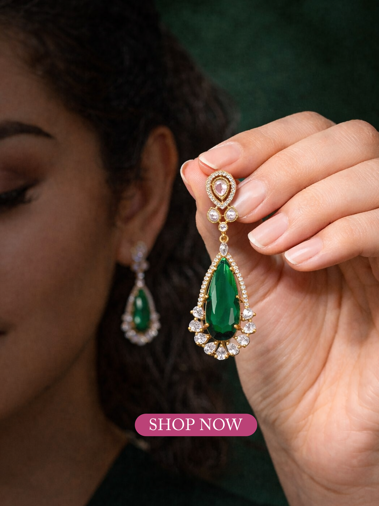 CZ Matte Finish Kada Bangles D499652D