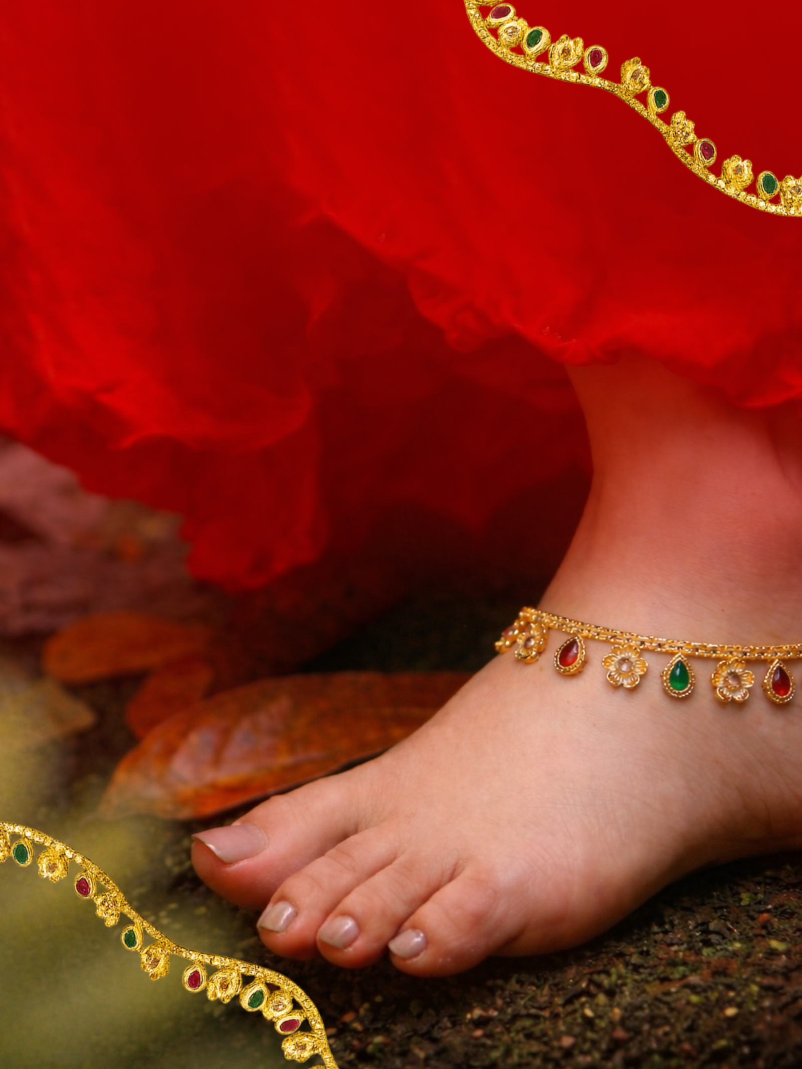 CZ Matte Finish Kada Bangles D499652D